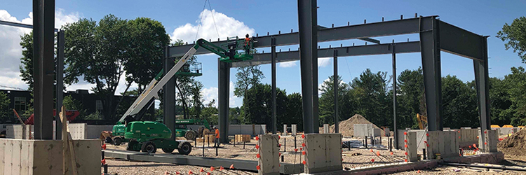 CTA Construction begins on $24 million project for the Burlington DPW - erecting the first of two pre-engineered metal buildings
